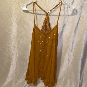 Mustard yellow tank top